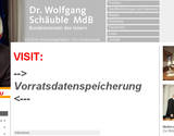 Schäuble Vorratsdatenspeicherung Stasi 2.0
